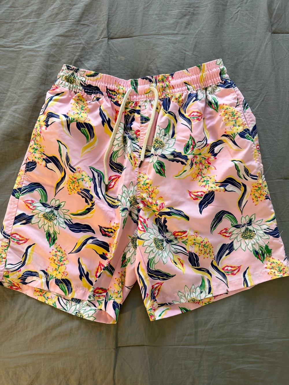 Polo Ralph Lauren Pink Floral Swim Trunks